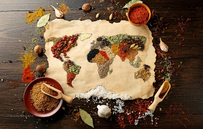Destinations for foodies world made of spices 710x450