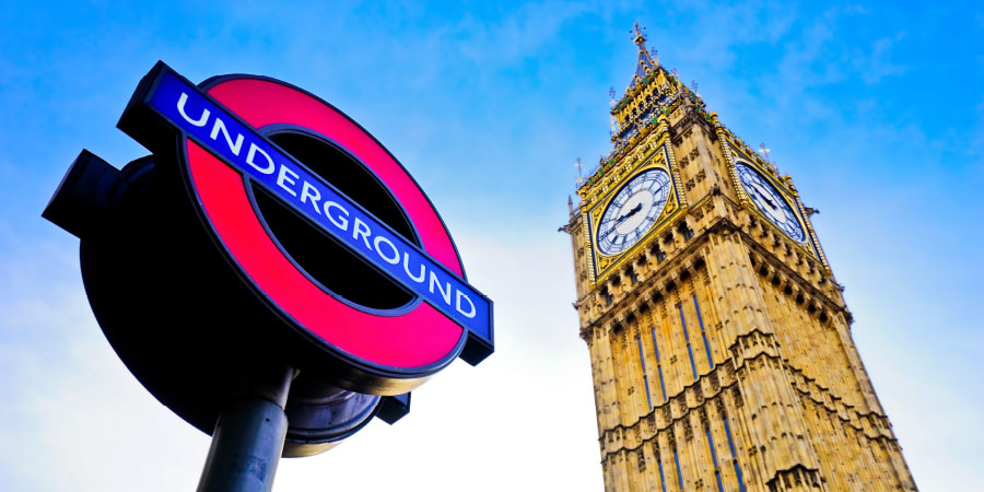 London tube sign