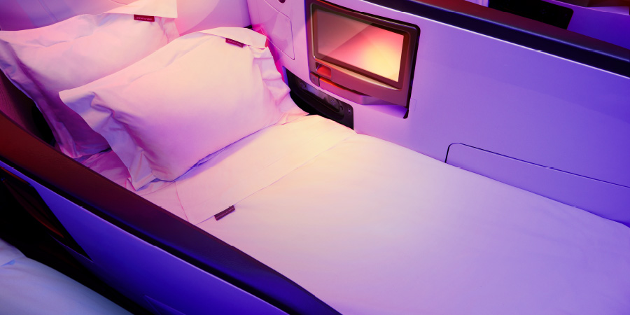 Virgin Atlantic Upper Class bed 900x450